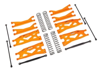 Komplet zawieszenia WideMaxx - pomarańczowy | Traxxas 7895T