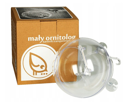 Karmnik Dla Ptaków Zestaw Mały Ornitolog z Przyssawkami Do Okna