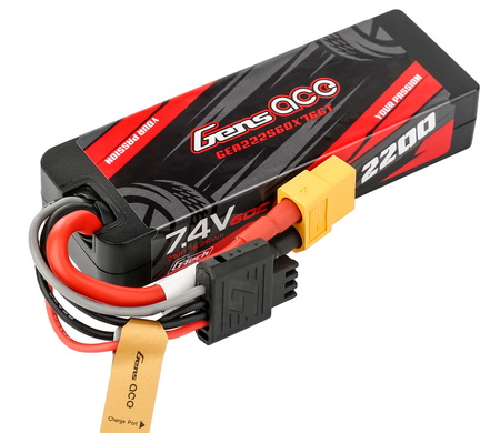 Akumulator LiPo 2200mAh 7,4V 60C 2S1P XT60 Hardcase GRP-76 G-Tech | GEA222S60X76GT GENS ACE