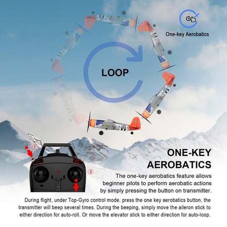 Mini P47 Thunderbolt 450 RTF 402mm | TOP104B02 TOP RC HOBBY