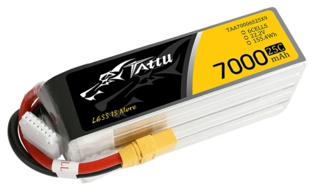 Akumulator LiPo 7000mAh 22,2V 25C 6S1P XT90 | TAA70006S25X9 TATTU