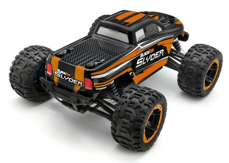BlackZon Slyder MT Monster Truck 1/16 4WD Pomarańczowy Samochód Zdalnie Sterowany Model RC | 540099