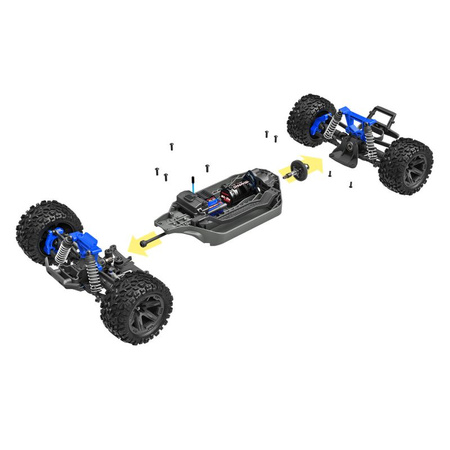 RUSTLER VXL 1:10 - bezszczotkowy BL-2s niebieski - 67164-4BLUE TRAXXAS