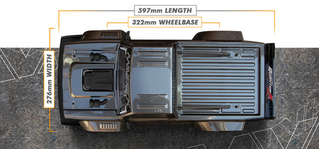 QuantumR Flux Race Truck 4WD 4S 1/8 Szary | 150351 HPI