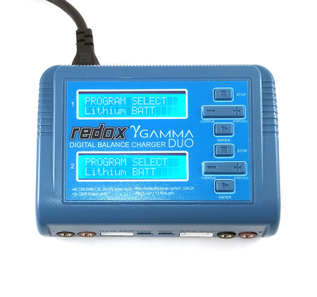 Ładowarka dwuportowa Gamma Duo z wbudowanym zasilaczem (2x 120W 10A) | REDOX