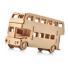 Little Story Drewniane Puzzle Model 3D Autobus 13,7x4,6x7,4cm | D002