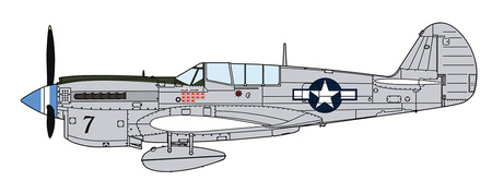 P-40N Warhawk 'Natural Metal Aces' 1:48 | 07516 HASEGAWA