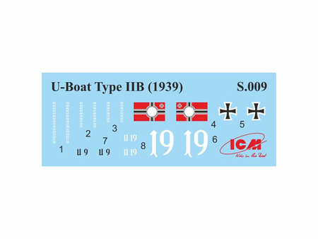 U-Boat Type IIB (1939) German Submarine 1:144 | S009 ICM