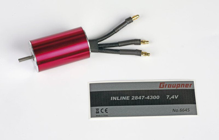 Silnik bezszczotkowy INLINE 2847-4300 (7,4V) | GR6645 GRAUPNER