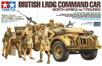 British LRDG Command Car North Africa with 7 Figures 1:35 | Tamiya 32407