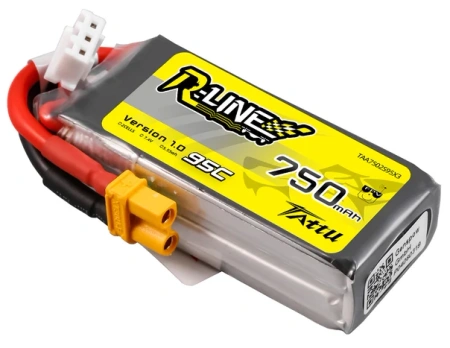 Akumulator LiPo 750mAh 7,4V 95C 2S1P XT30 R-Line Version 1.0 | TAA7502S95X3 TATTU