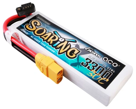Akumulator LiPo 3300mAh 11,1V 30C 3S1P XT90 G-Tech Soaring | GEA333S30X9GT GENS ACE