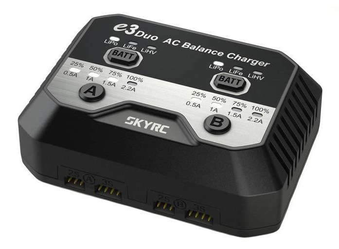Ładowarka Dwuportowa SkyRC e3 Duo 2x20W LiPo 2S-3S | SK-100164-01 SKYRC pol_pl_Ladowarka-Dwuportowa-SkyRC-e3-Duo-2x20W-LiPo-2S-3S-SK-100164-01-SKYRC-1016662_1
