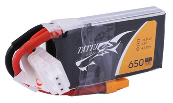 Pakiet LiPo 650mAh 7,4V 2S 75C XT-30 - GENS ACE & TATTU