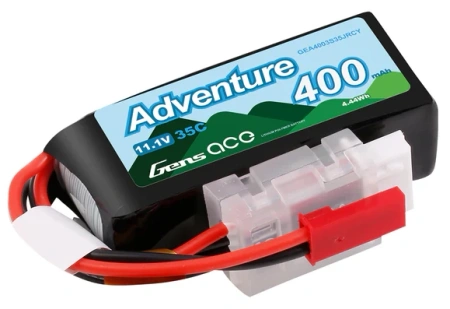 Akumulator LiPo 400mAh 11,1V 35C 3S1P JST BEC Adventure | GEA4003S35JRCY GENS ACE