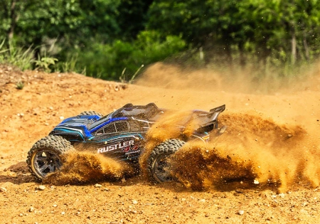 RUSTLER VXL 1:10 - bezszczotkowy BL-2s niebieski - 67164-4BLUE TRAXXAS