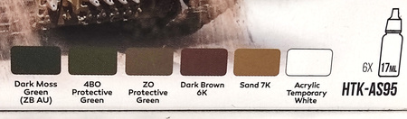 Zestaw farb akrylowych (WW2 SOVIET AFV) | HTK-AS95 HATAKA