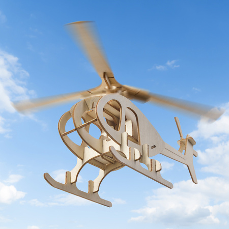 Little Story Drewniane Puzzle Model 3D Helikopter 29x21,6x13cm | D017