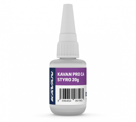 Klej cyjanoakrylowy PRO CA STYRO (20g) | 56.9976 KAVAN