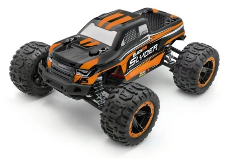 BlackZon Slyder MT Monster Truck 1/16 4WD Pomarańczowy Samochód Zdalnie Sterowany Model RC | 540099