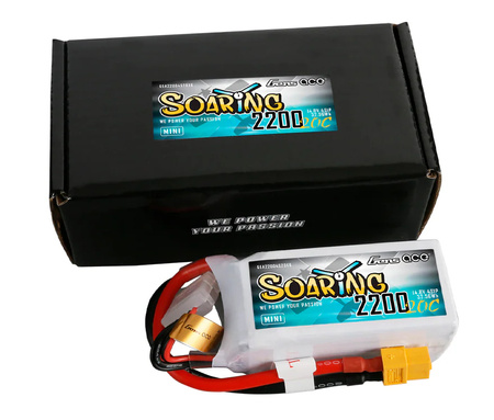 Akumulator LiPo 2200mAh 14,8V 20C 4S1P XT60 Soaring Mini | GEA22004S20X6 GENS ACE