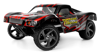 Samochód Himoto Short Course SC 1:18 Tyronno Brushed 2,4GHz RTR Model RC Zdalnie Sterowany Czerwony | HME18SC-R