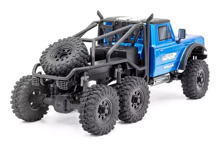 Hobbytech CRX18 RTR Truck Trial 6X6 1/18 Niebieski Samochód Zdalnie Sterowany Model RC | 1.CRX18-6WD-FC-BL