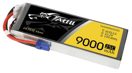 Akumulator LiPo 9000mAh 22,2V 25C 6S1P EC5 | TAA90006S25E5 TATTU