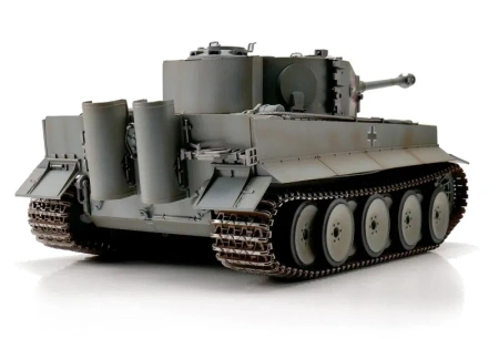 Czołg Zdalnie Sterowany Tiger I IR 1/16 Szary Model RC 2,4GHz | 16101-GY TORRO