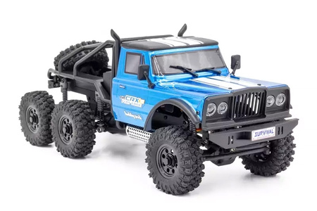 Hobbytech CRX18 RTR Truck Trial 6X6 1/18 Niebieski Samochód Zdalnie Sterowany Model RC | 1.CRX18-6WD-FC-BL