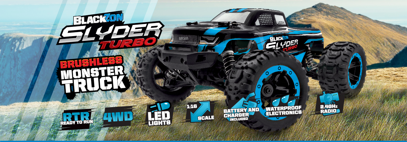BlackZon Slyder MT Monster Truck 1/16 4WD Zielony Samochód Zdalnie Sterowany Model RC | 540100 pol_pl_BlackZon-Slyder-MT-1-16-4WD-RTR-LED-zielony-540100-1014773_11