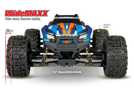 Traxxas Wide Maxx 4S 4X4 1:8 Rock & Roll Samochód Zdalnie Sterowany Model RC | 89086-4-RNR