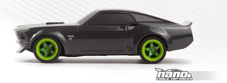 Ford Mustang 1969 RTR-X Nano TTR Table Top Racer 1:64 Samochód Zdalnie Sterowany Model RC | 160980 HPI RACING