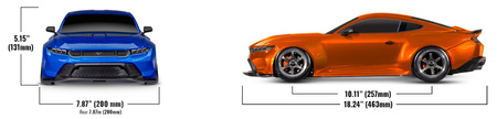Traxxas 4-Tec Drift Ford Mustang RWD 1:10 Biały Samochód Zdalnie Sterowany Model RC | 105237-4-WHT