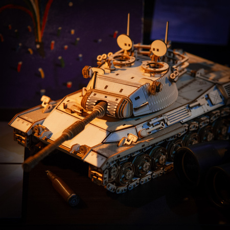 Little Story Drewniane Puzzle Model 3D Czołg Leopard 1 World of Tanks 33,3x13,3x14,2cm | WOT07