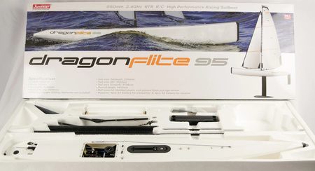 Dragon Flite 95 RTR Żaglówka Zdalnie Sterowana Model RC Wysokość 1470mm Długość 950mm | 4ST308811V2 JOYSWAY