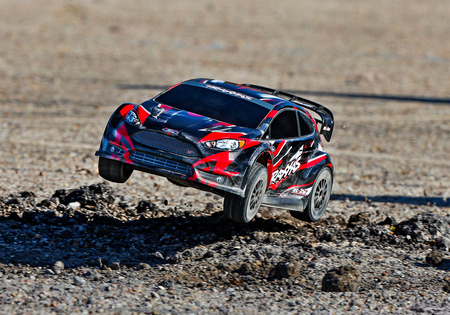 Traxxas Ford Fiesta ST Rally BL-2S 4X4 1:10 Czerwony Samochód Zdalnie Sterowany Model RC | 74154-4-RED