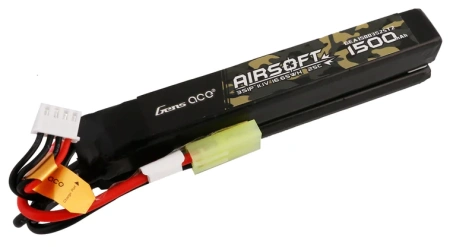 Akumulator LiPo 1500mAh 11,1V 25C 3S1P Mini Tamiya Nunchuck 2X Airsoft Gun | GEA15003S25T2 GENS ACE