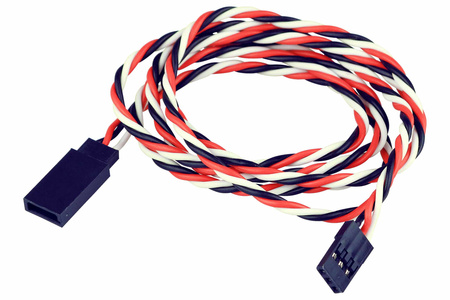 Przedłużacz serwa skręcony JR 90cm (22AWG/0,35mm2) | YUKI MODEL