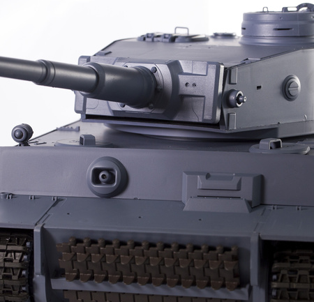 Czołg German Tiger I 1:16 SZARY V7 | 3818-1B-2,4GHz - HENG LONG