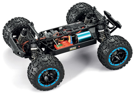 BlackZon Slyder Turbo Brushless MT Monster Truck 1/16 4WD Bezszczotkowy Niebieski Samochód Zdalnie Sterowany Model RC | 540209