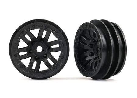 Komplet obręczy kół 1.0" - czarne TRX-4M | Traxxas 9768