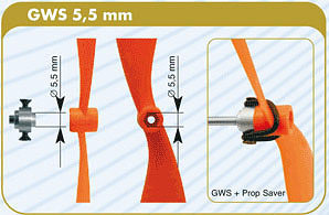 PIASTA ŚMIGŁA 3,17mm GWS/APC AXI SA317 - Model Motors