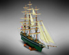 Statek Cutty Sark Model Drewniany Żaglowiec Mini Mamoli 1:250 342mm | MM08