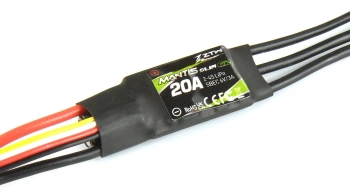 Regulator Obrotów ESC Bezszczotkowy ZTW Mantis Slim G2 20A 2-4S SBEC | ZTWSLIM20