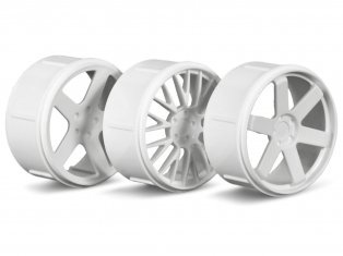 WHEEL SET (WHITE/MICRO RS4)-HPI 73410