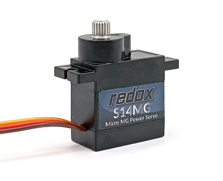Serwo Analogowe Mini Redox S14MG 14g 4,8-6,6V 2,4kg/cm 0,08s/60° Metalowe | RDX-SS14MG