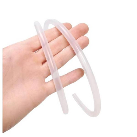 Przewód Paliwowy Silikonowy Rurka Do Paliwa 8x6mm 1m Biały Przezroczysty Silikon | 15838