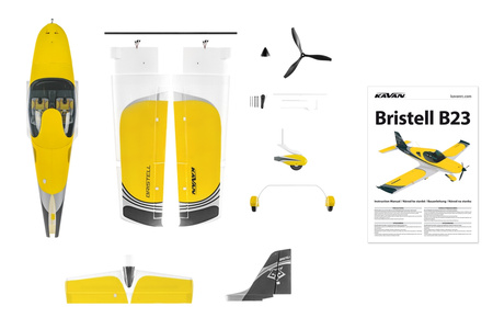 Bristell B23 1600mm ARF (żółty) | KAV02.8079 KAVAN