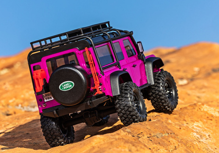Traxxas TRX-4M Land Rover Defender 1/18 4x4 Crawler RC Czarny Samochód Terenowy Zdalnie Sterowany | 97054-1-BLK